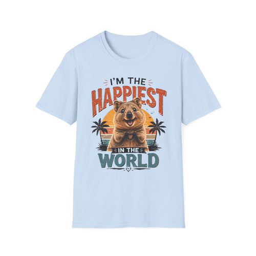 Happiest Quokka T-Shirt – “I’m the Happiest in the World” Cute Animal Tee