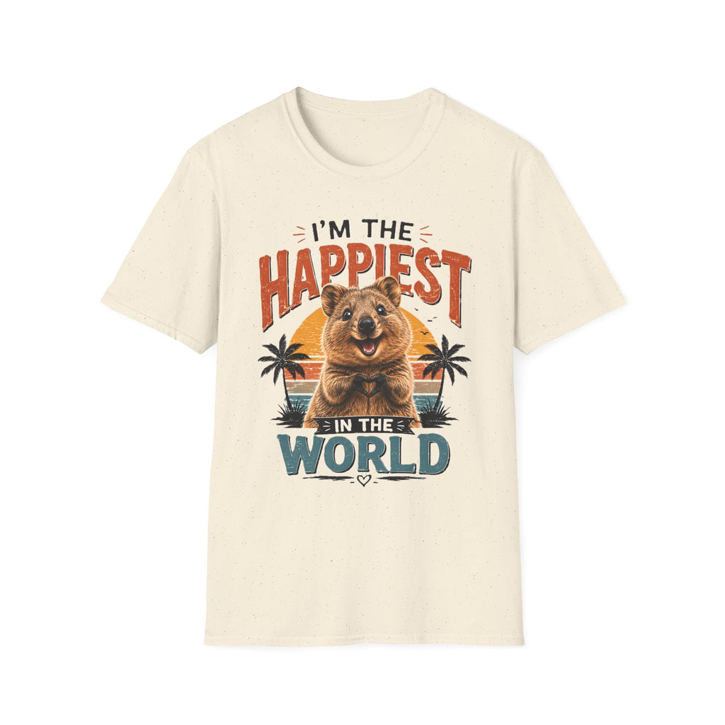 Happiest Quokka T-Shirt – “I’m the Happiest in the World” Cute Animal Tee