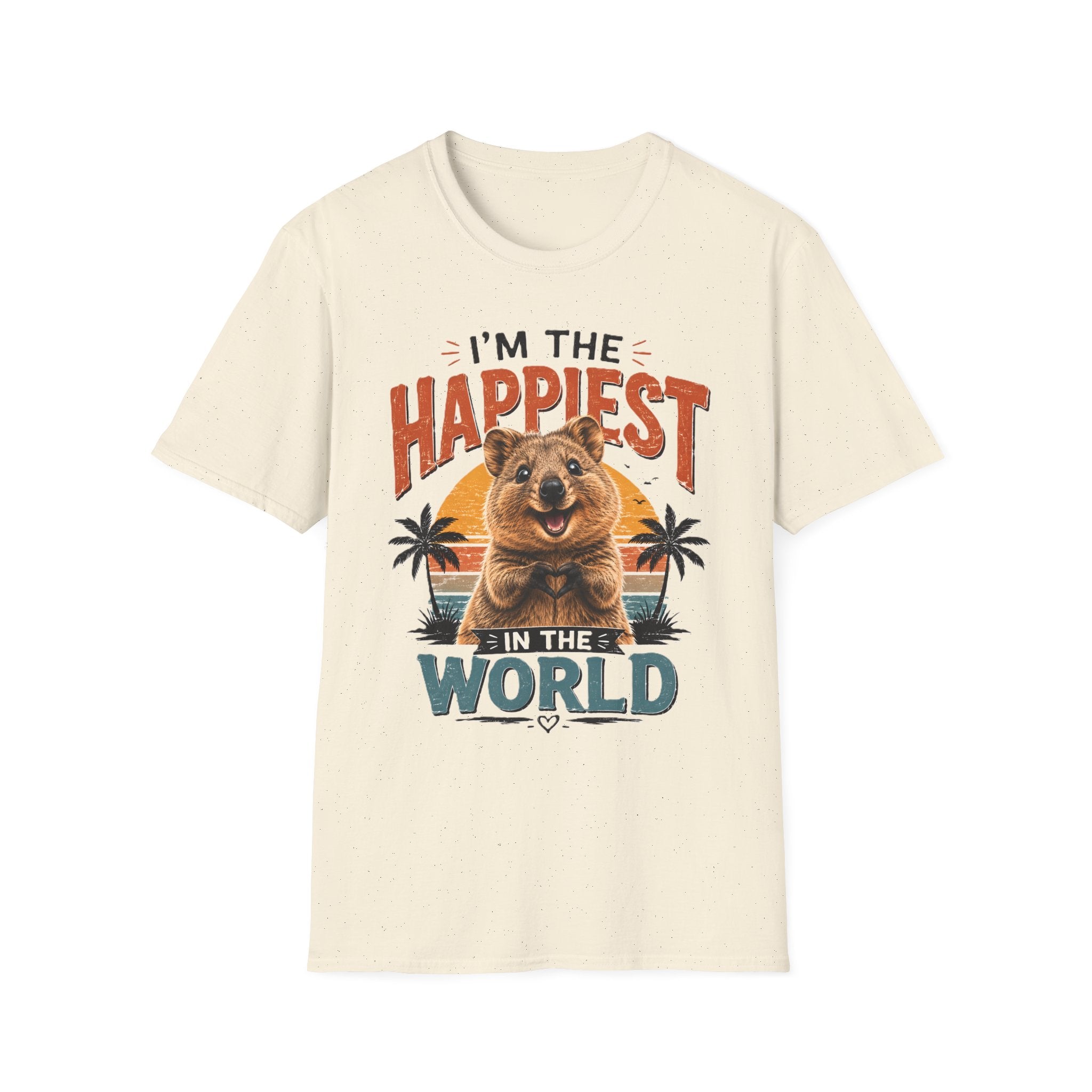 Happiest Quokka T-Shirt – “I’m the Happiest in the World” Cute Animal Tee