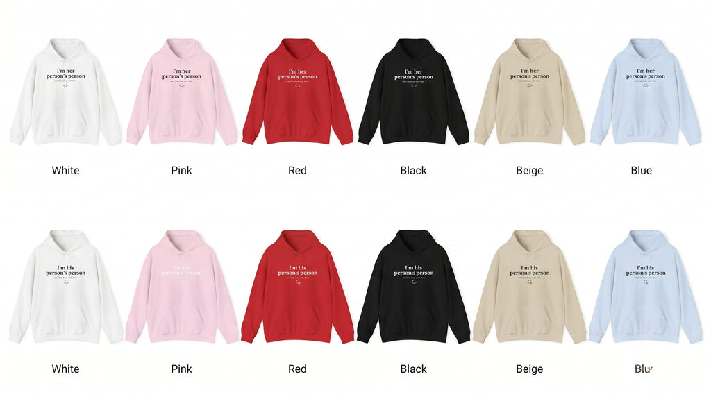 His & Hers Matching Hoodie Set — Person’s Person