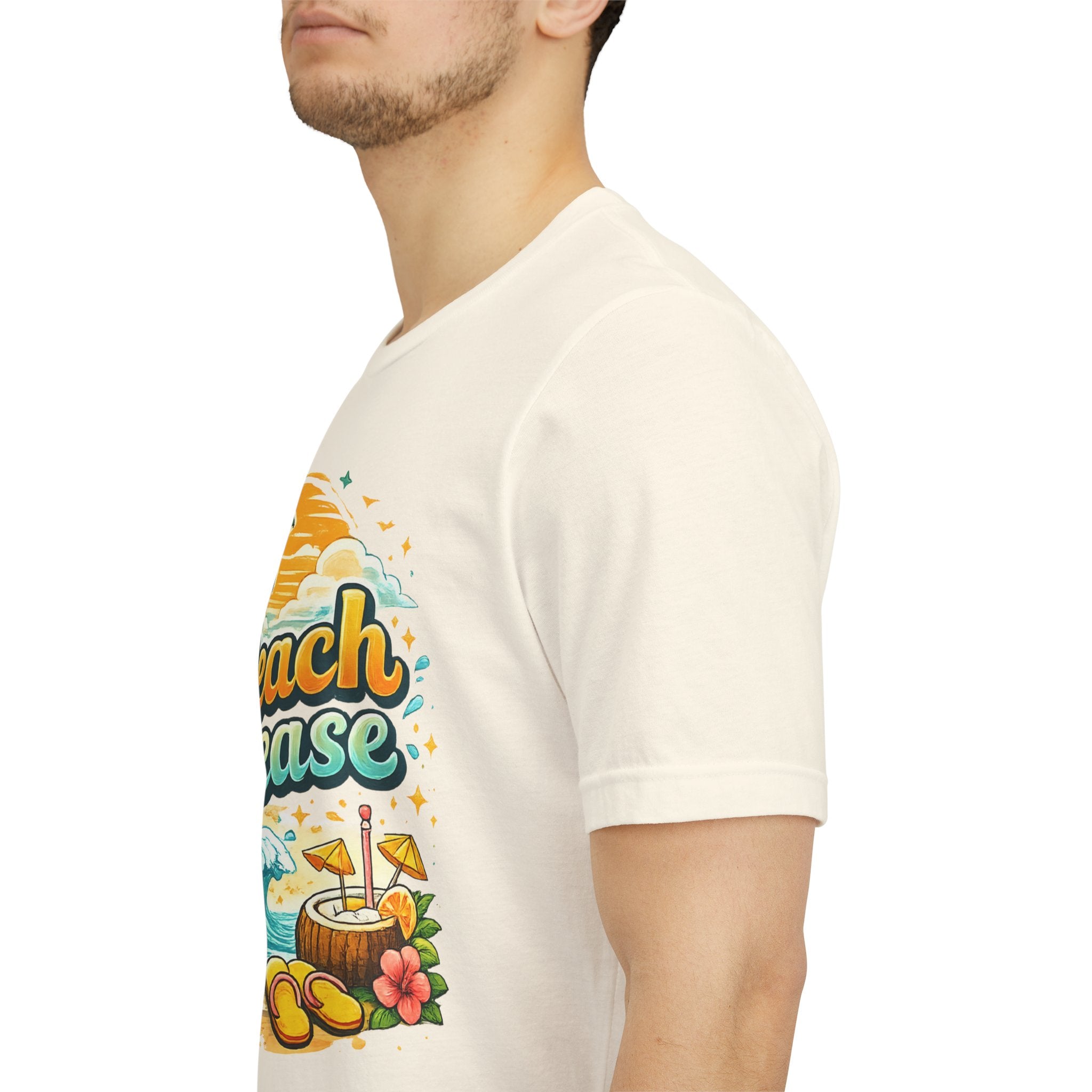 Beach Please T-Shirt, Tropical Summer Graphic Tee, Palm Tree Beach Shirt, Vacation Shirt